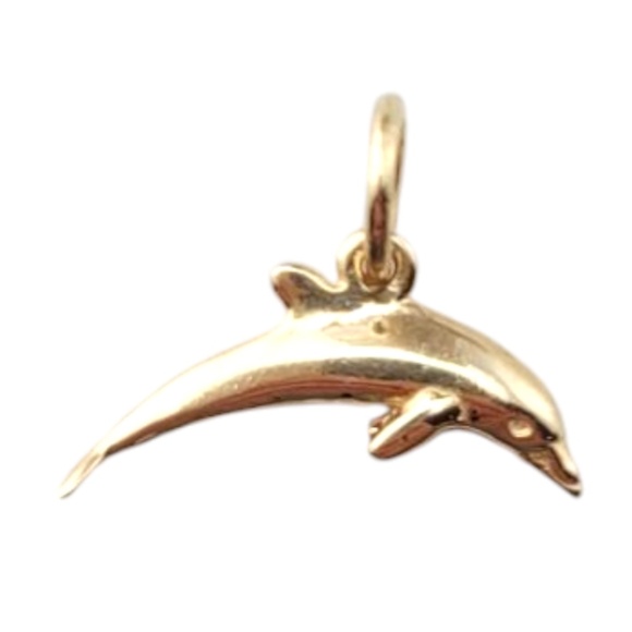 14 Karat Yellow Gold Dolphin Charm Pendant #20890 - Picture 4 of 10
